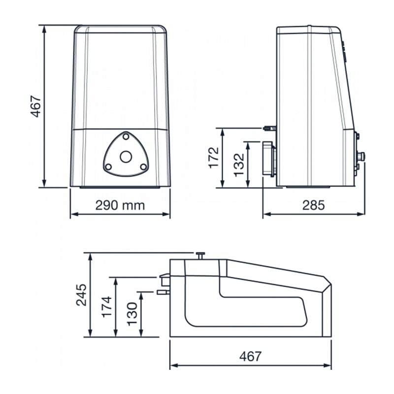 Fadini MEC 200 schuifpoortopener