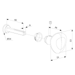 Locinox 3006R-2 half klinkstel rond - Aluminium