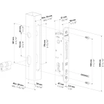 Locinox FIFTYLOCK insteekslot – 30 mm doornmaat – Voor profielen vanaf 50 mm