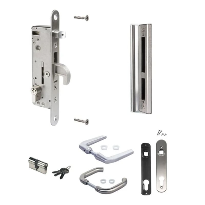 Locinox H-Metal insteekslot - Klink KL37 - RVS - Metaal cilinder - 80 mm