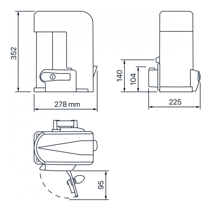 Fadini Kit NYOTA 115 EVO schuifpoortopener