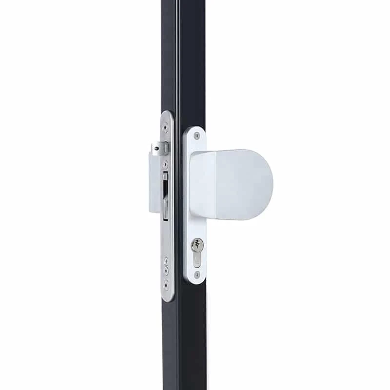 Locinox 3006HOLD klinkstel met afgeronde hoeken aluminium