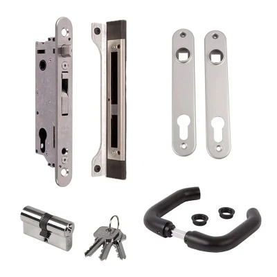 Locinox FIFTYLOCK set – Met insteekslot, 3006B-H klinkstel, cilinder, deurschilden & slotvanger