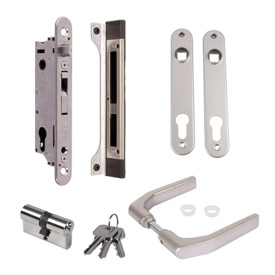 Locinox FIFTYLOCK set – Met insteekslot, 3006J-H klinkstel, cilinder, deurschilden & slotvanger