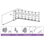 FAC Reverse Radius Corner Gate Kit - Voor hoekpoorten - Bochtgrootte 500 mm 3-min