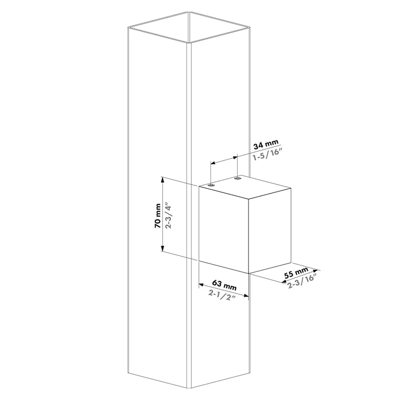 Locinox CUBE wandverlichting - Kubusvorming